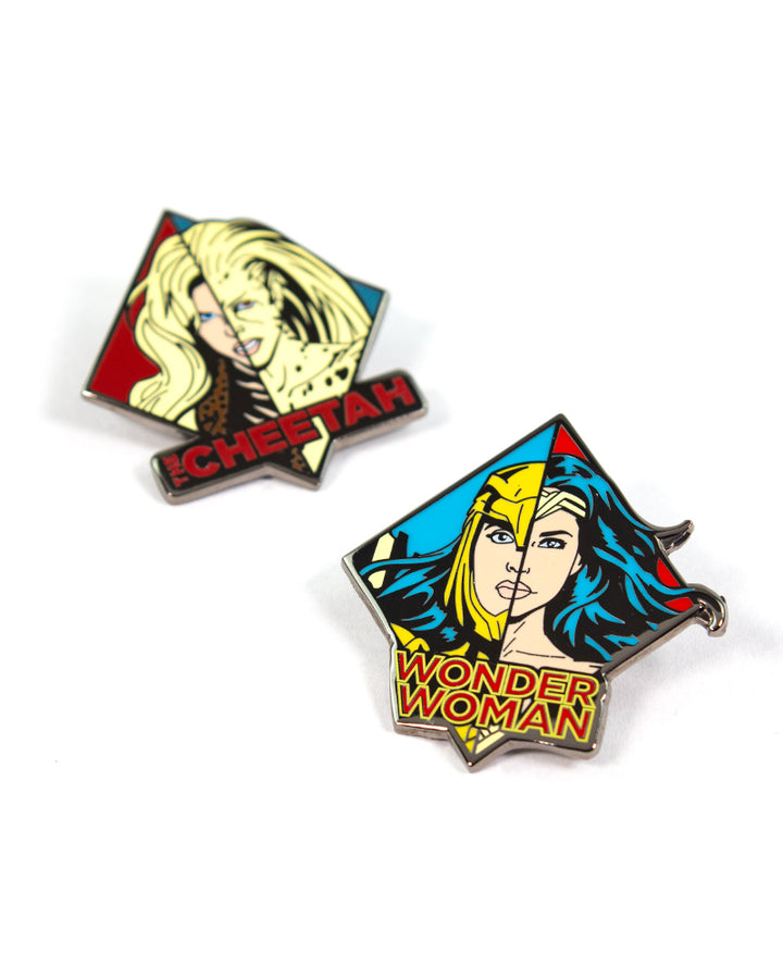 Pin Kings Official Wonder Woman '84  Enamel Pin Badge Set 1.1 - WW & Cheetah