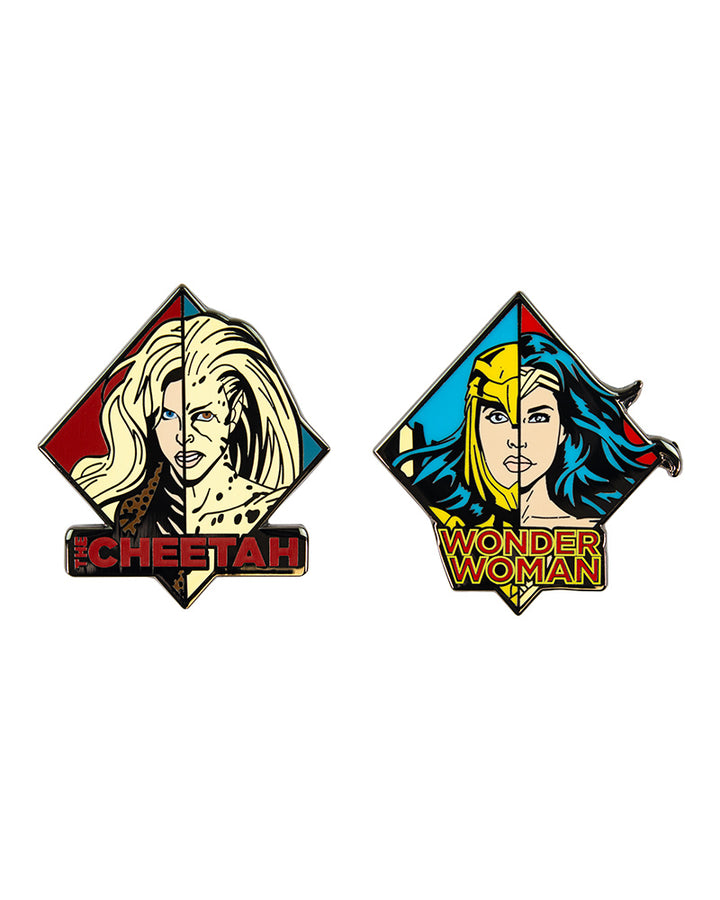 Pin Kings Official Wonder Woman '84  Enamel Pin Badge Set 1.1 - WW & Cheetah