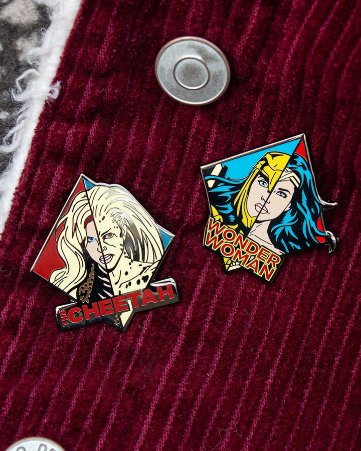 Pin Kings Official Wonder Woman '84  Enamel Pin Badge Set 1.1 - WW & Cheetah