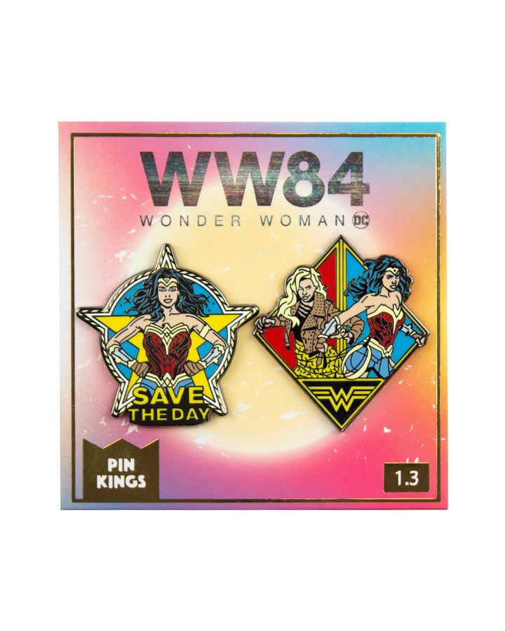 Pin Kings Official Wonder Woman '84  Enamel Pin Badge Set 1.3 - Save The Day