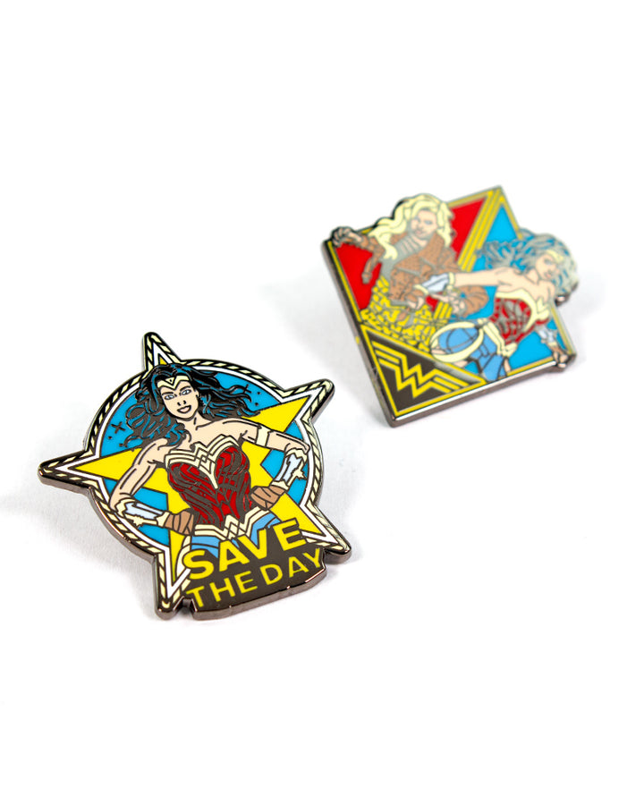 Pin Kings Official Wonder Woman '84  Enamel Pin Badge Set 1.3 - Save The Day