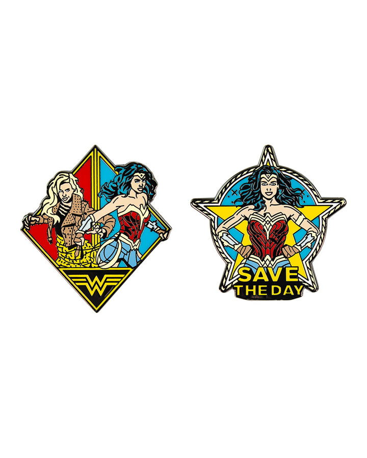 Pin Kings Official Wonder Woman '84  Enamel Pin Badge Set 1.3 - Save The Day