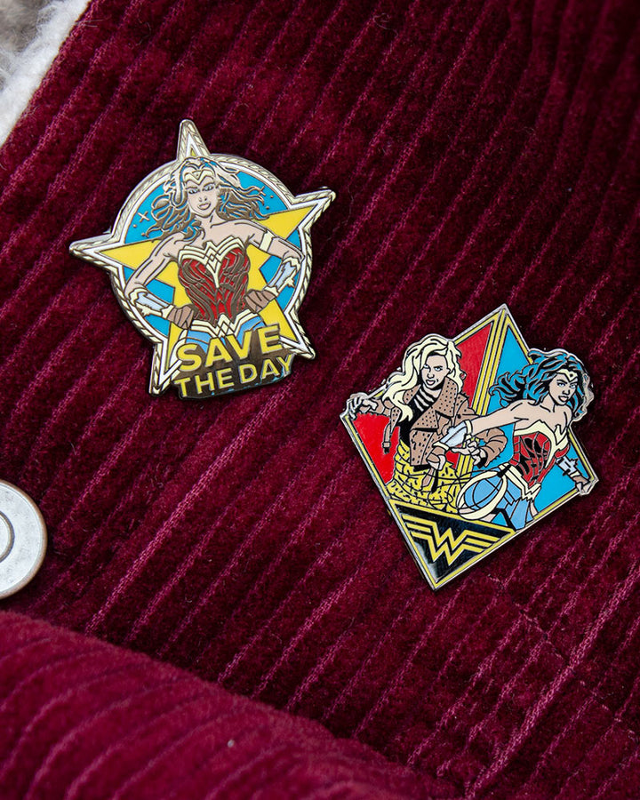 Pin Kings Official Wonder Woman '84  Enamel Pin Badge Set 1.3 - Save The Day