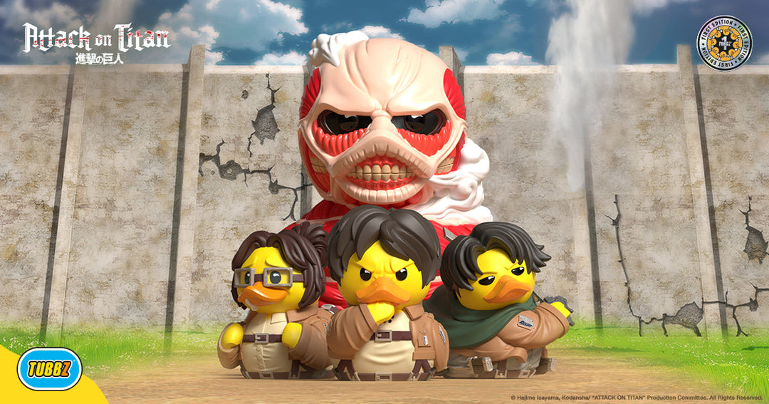 New Attack on Titan TUBBZ – First Editions + Colossal Titan XL!