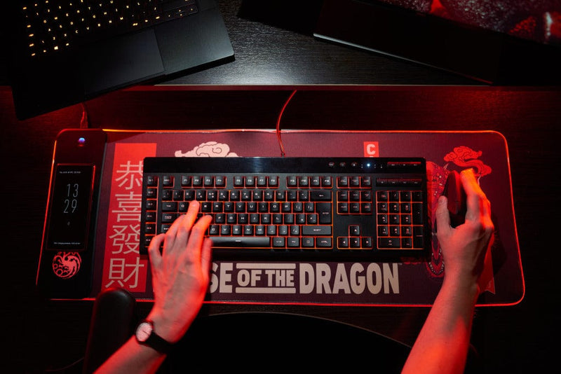 House of Dragons - Oversize Gaming Mat & Mobile Charger