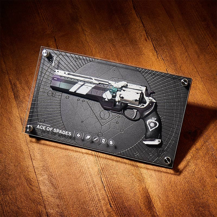 Destiny Exotic Armory Collection 'Ace of Spades' Replica Plaque