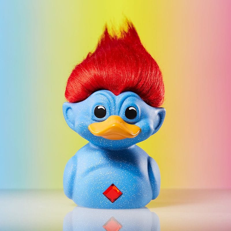 *FIRST EDITION* Trolls Glitter Blue Troll (Blue with Red Hair)Tubbz