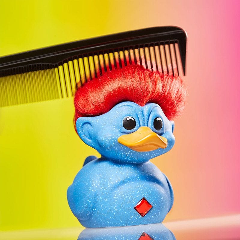 *FIRST EDITION* Trolls Glitter Blue Troll (Blue with Red Hair)Tubbz