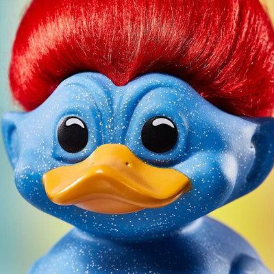 *FIRST EDITION* Trolls Glitter Blue Troll (Blue with Red Hair)Tubbz