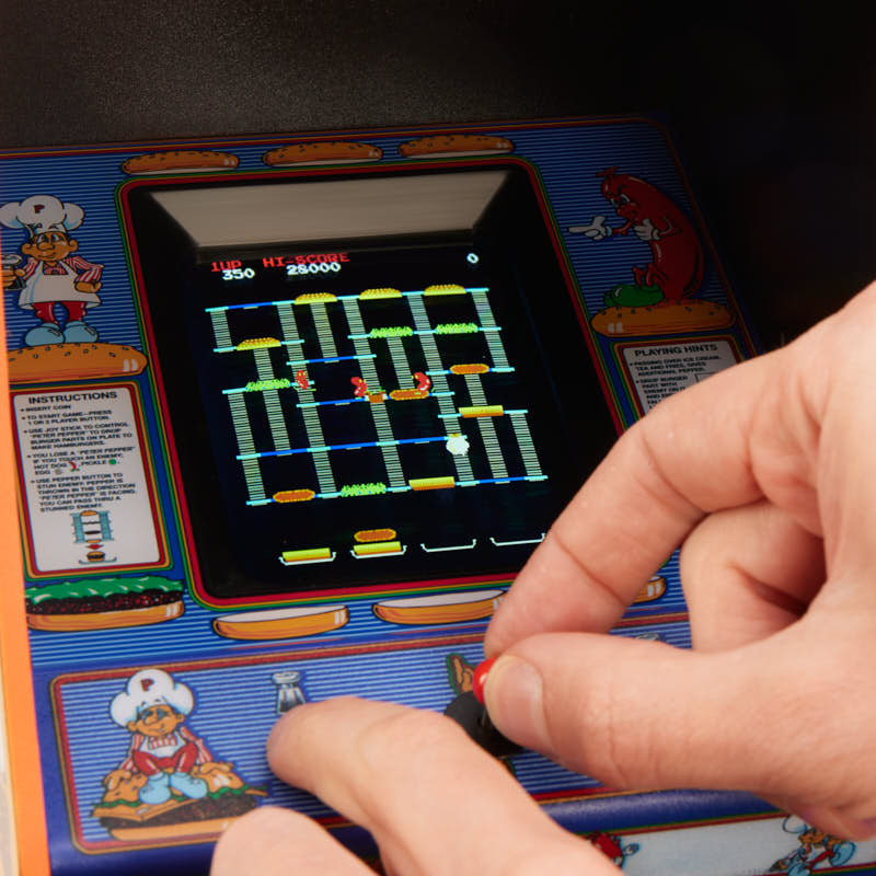 Official Data East BurgerTime Quarter Size Arcade Cabinet | Numskull