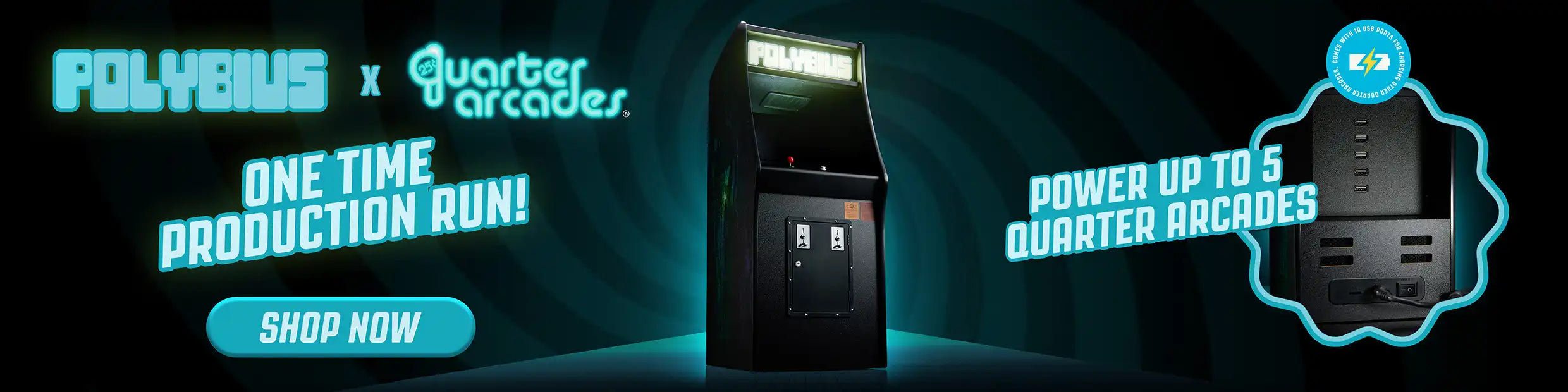 Polybius Quarter Arcade Charging Hub