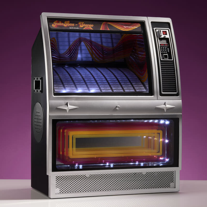 Quarter Arcades Retro Bluetooth Mini Jukebox Speaker - Stereo 70’S Edition