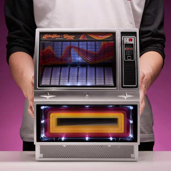 Quarter Arcades Retro Bluetooth Mini Jukebox Speaker - Stereo 70’S Edition