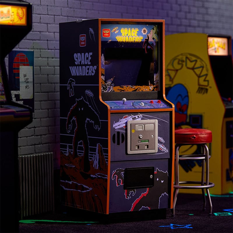 Official Space Invaders Quarter Size Arcade Cabinet + Stool