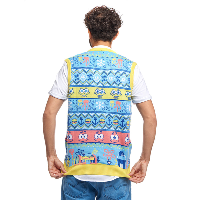 Spongebob Squarepants Christmas Knitted Vest Top