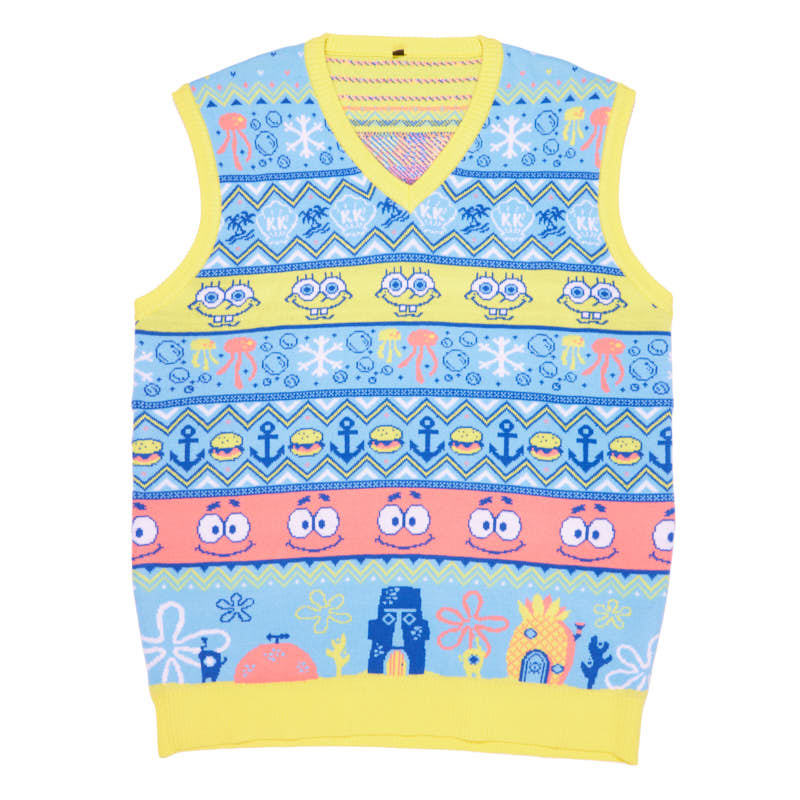 Spongebob Squarepants Christmas Knitted Vest Top