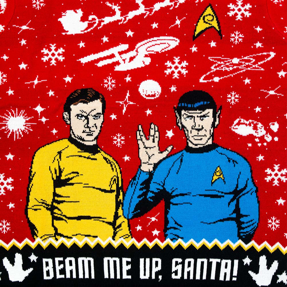 Official Star Trek 'Beam Me Up, Santa!' Christmas Jumper Official Star Trek 'Beam Me Up, Santa!' Christmas Jumper