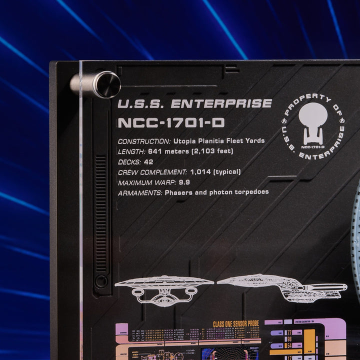 Star Trek Enterprise NCC 1701-D Plaque
