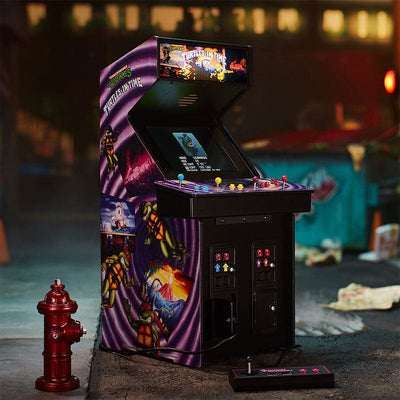 Official TMNT – Turtles in Time Quarter Arcade Cabinet + Stool