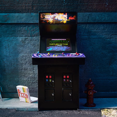 Official TMNT – Turtles in Time Quarter Arcade Cabinet + Stool