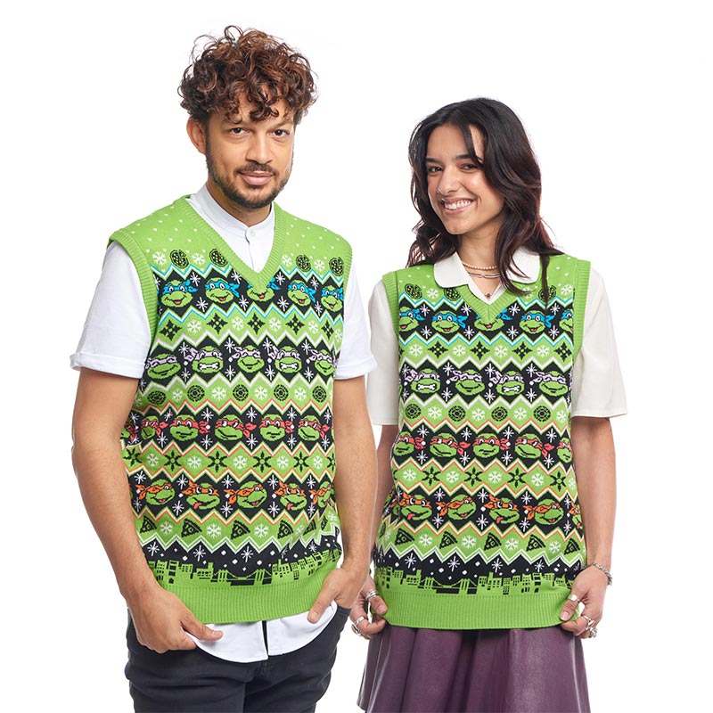 Teenage Mutant Ninja Turtles Christmas Knitted Vest Top