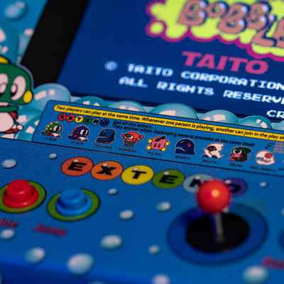 OFFICIAL TAITO BUBBLE BOBBLE Quarter Size Arcade Cabinet