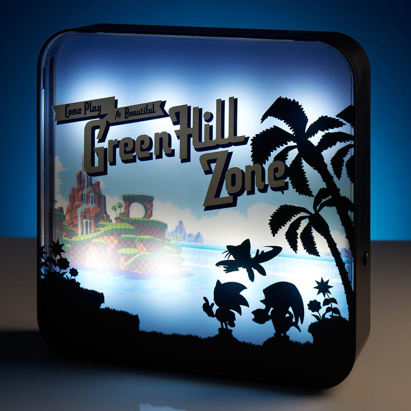 Official Sonic the Hedgehog ‘Green Hill Zone’ Acrylic Desk Lamp / Wall Light