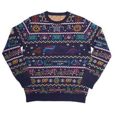 Official Back To The Future Christmas Jumper  / Ugly Sweater