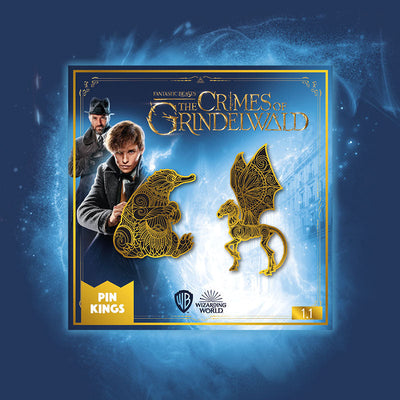 Pin Kings Official Harry Potter Fantastic Beasts Enamel Pin Badge Set 1.1 – Niffler & Thestral