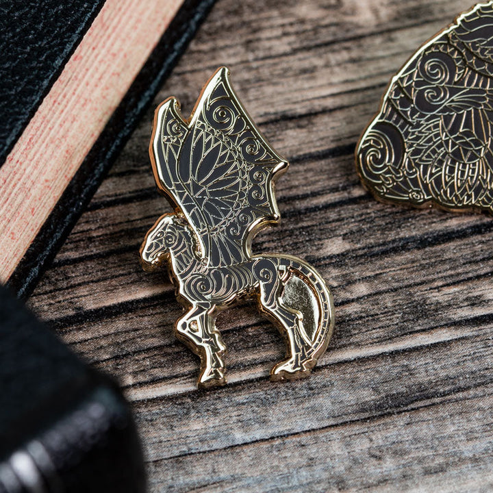 Pin Kings Official Harry Potter Fantastic Beasts Enamel Pin Badge Set 1.1 – Niffler & Thestral