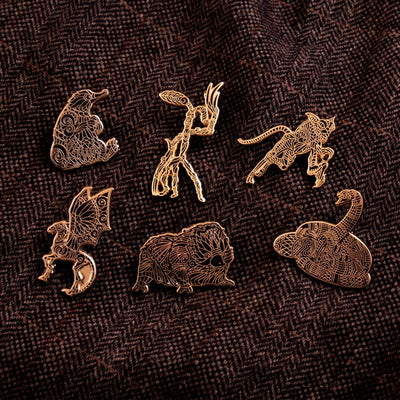 Pin Kings Official Harry Potter Fantastic Beasts Enamel Pin Badge Set 1.3 – Matagot & Nagini