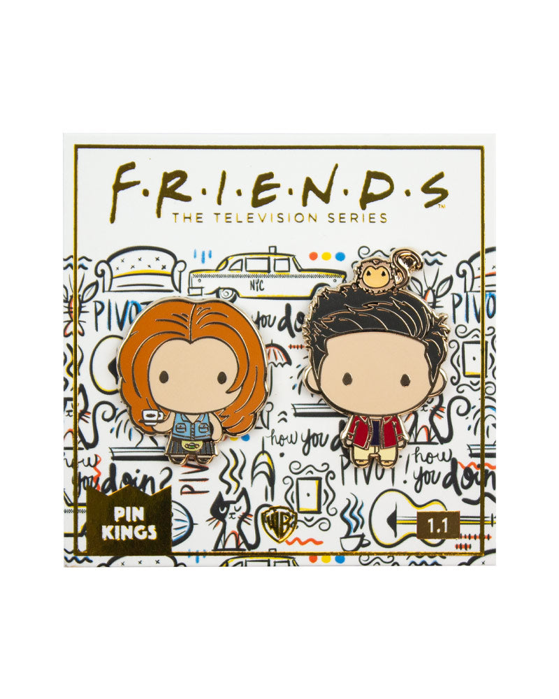 Pin Kings Official Friends Enamel Pin Badge Set 1.1 - Rachel & Ross