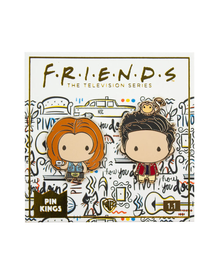 Pin Kings Official Friends Enamel Pin Badge Set 1.1 - Rachel & Ross