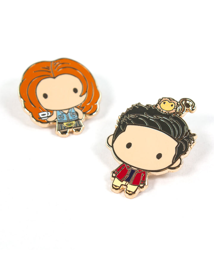 Pin Kings Official Friends Enamel Pin Badge Set 1.1 - Rachel & Ross
