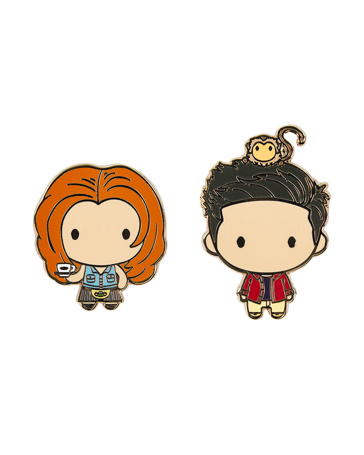 Pin Kings Official Friends Enamel Pin Badge Set 1.1 - Rachel & Ross