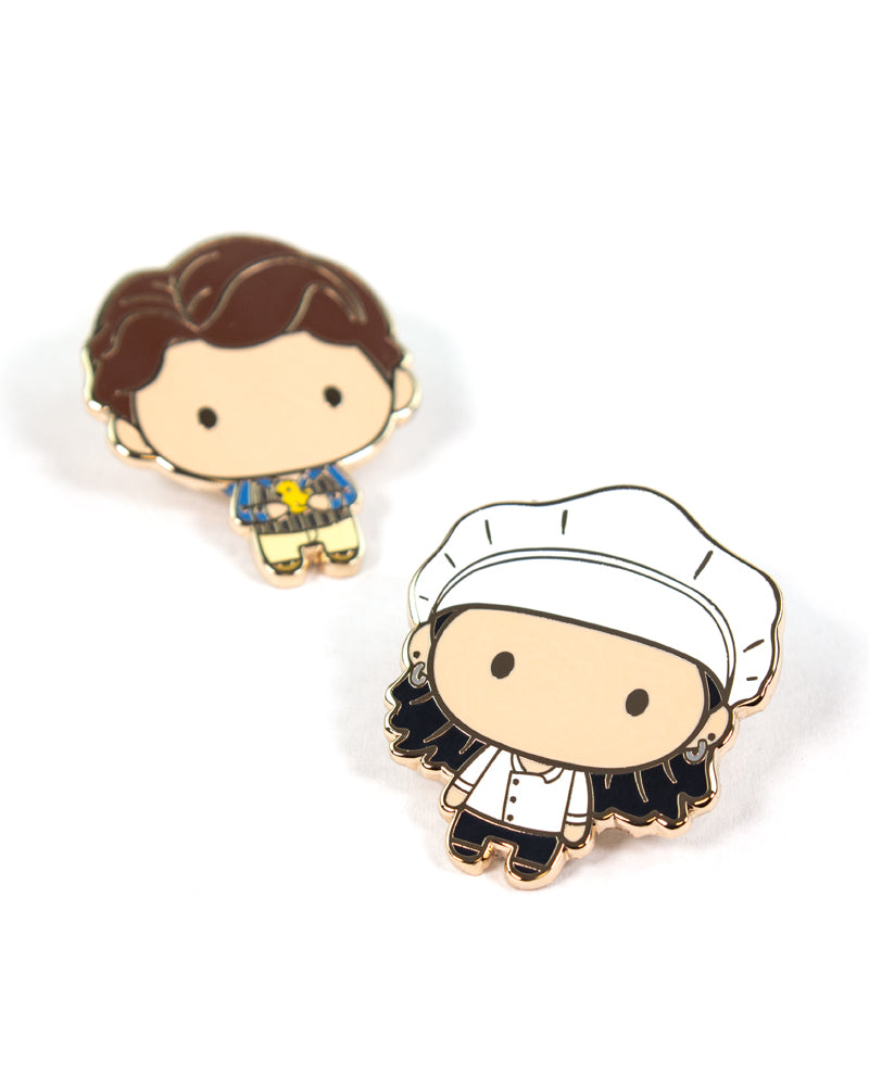 Pin Kings Official Friends Enamel Pin Badge Set 1.2 - Monica & Chandler