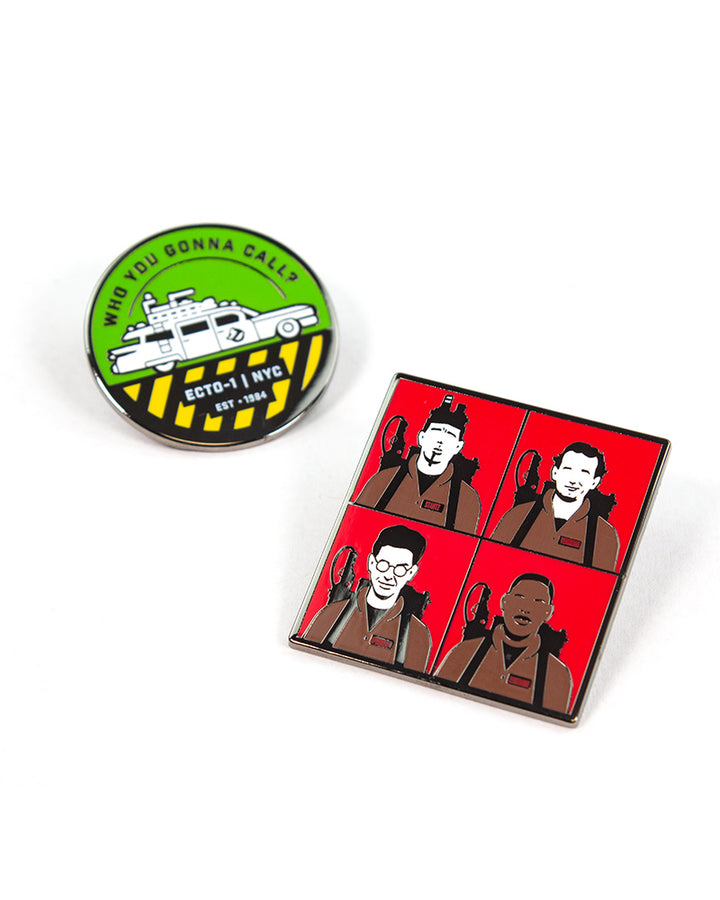 Pin Kings Official Ghostbusters Enamel Pin Badge Set 1.3 - Who You Gonna Call ? & Characters
