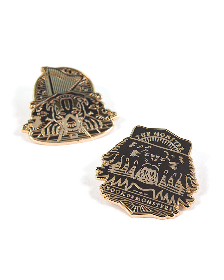 Pin Kings Official Harry Potter Enamel Pin Badge Set 1.1 - Book of Monsters & Fluffy