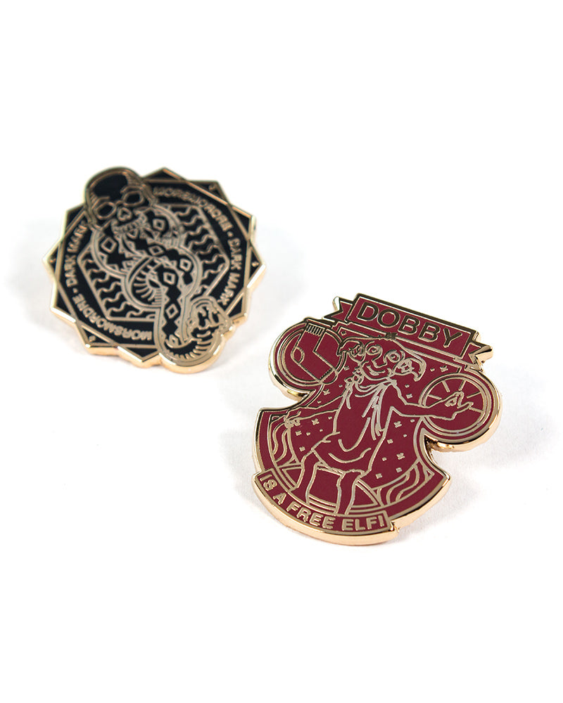 Pin Kings Official Harry Potter Enamel Pin Badge Set 1.3 - Dark Mark & Dobby