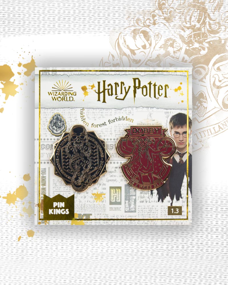 Pin Kings Official Harry Potter Enamel Pin Badge Set 1.3 - Dark Mark & Dobby