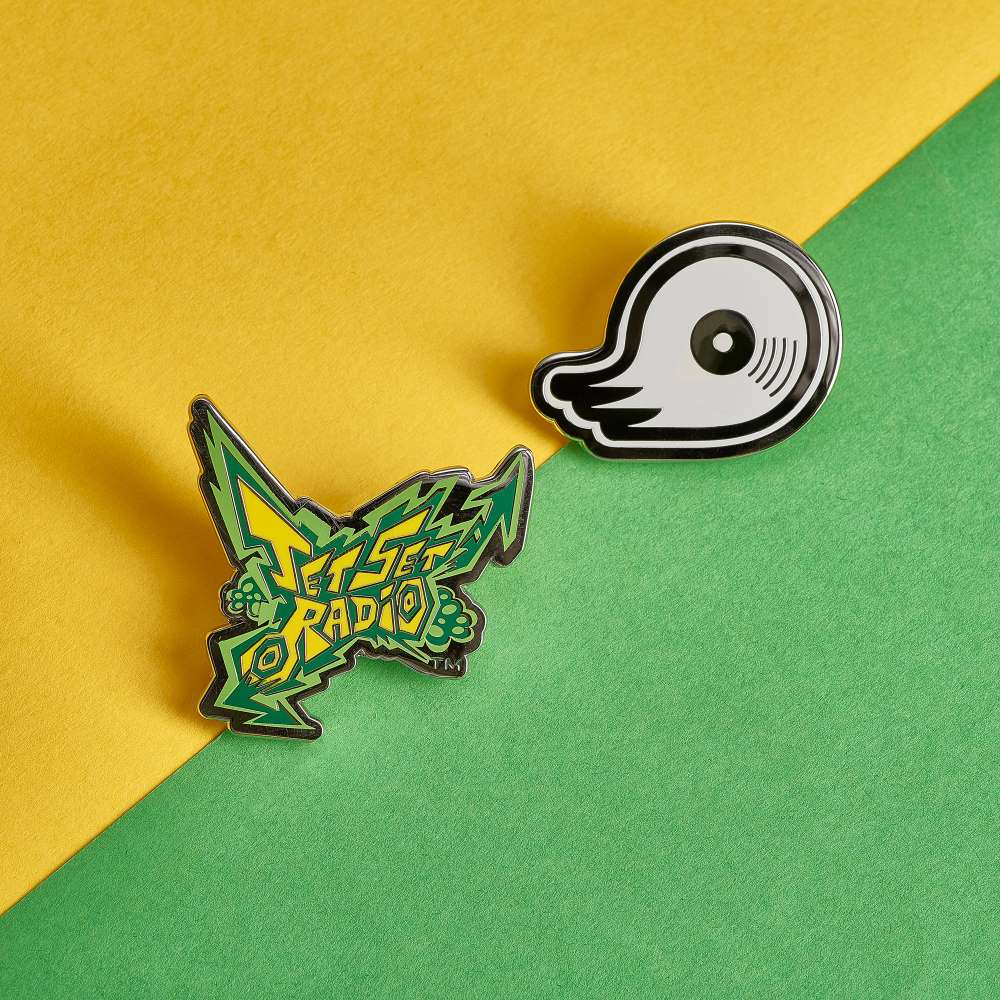 Pin Kings Official SEGA Jet Set Radio Enamel Pin Badge Set 1.1