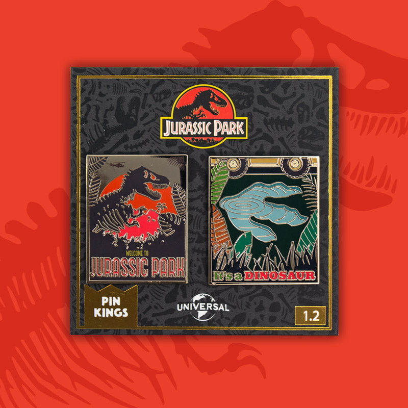 Pin Kings Official Jurassic Park Enamel Badge Set 1.2