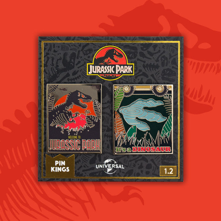 Pin Kings Official Jurassic Park Enamel Badge Set 1.2