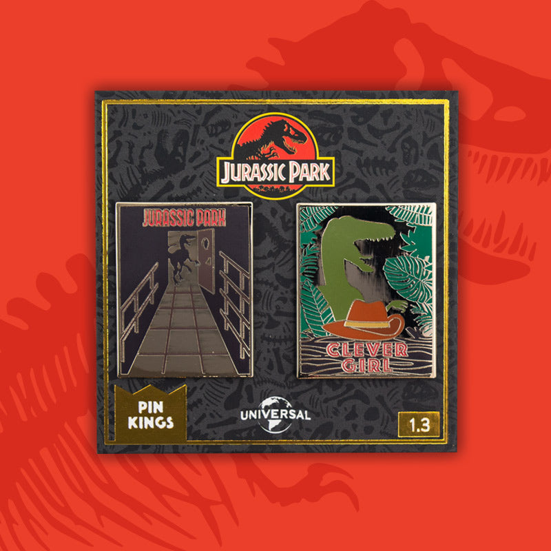 Pin Kings Official Jurassic Park Enamel Badge Set 13 