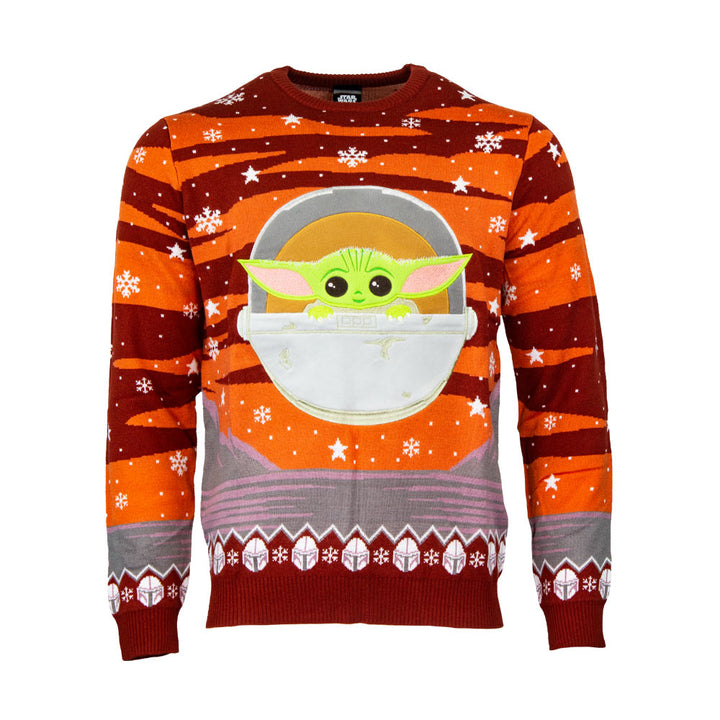 Official Star Wars The Mandalorian Grogu / Baby Yoda Christmas Jumper / Ugly Sweater
