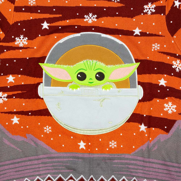 Official Star Wars The Mandalorian Grogu / Baby Yoda Christmas Jumper / Ugly Sweater