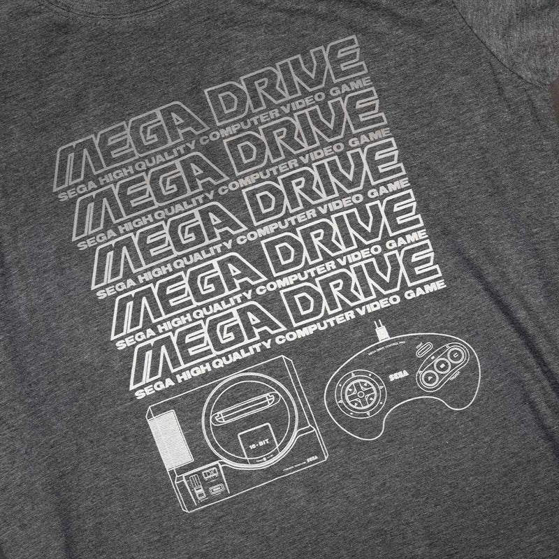 Official Mega Drive Grey Marl  T-Shirts (Unisex)