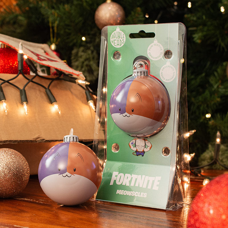 Bauble Heads Official Fortnite ‘Meowscles’ Christmas Decoration / Ornament