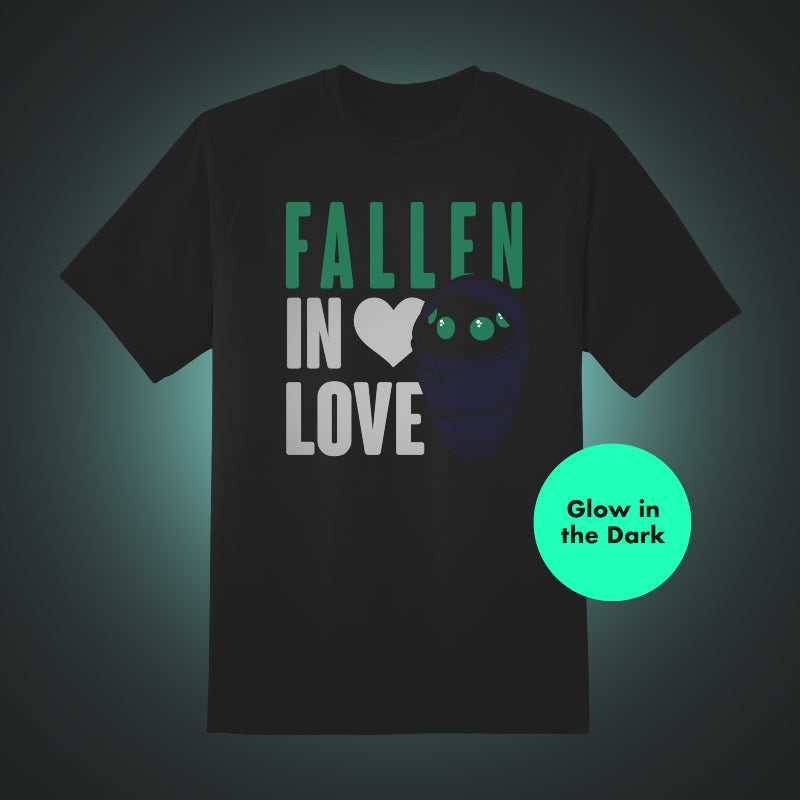 Official Destiny Fallen Baby ‘Fallen In Love’ Glow in the Dark Black  T-Shirts