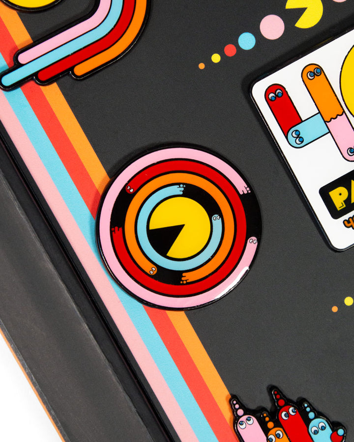 Official Pac-Man 40th Anniversary 9 Pin Badge Set